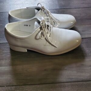 Tip Top Kids White Patent Leather Dress Shoes communion Formal Oxford Size 3